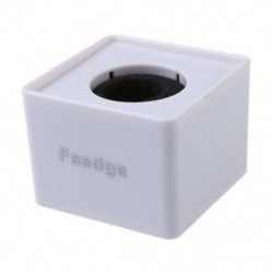 2X (Fasdga 1db Fehér ABS Mic mini telefon Interjú Square Cube Logo Flag Stat L5B3