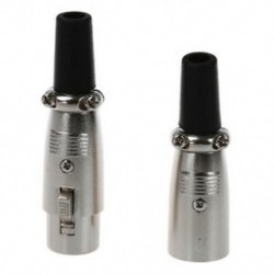 5 pár férfi / női 3 pólusú XLR Jack Plug mini mikrofon MIC audio csatlakozó A2G1