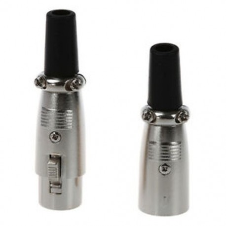 5 pár férfi / női 3 pólusú XLR Jack Plug mini mikrofon MIC audio csatlakozó A2G1