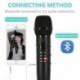 Professzionális karaoke mikrofon vezeték nélküli hangszóró Hordozható Bluetooth Microph I7B1