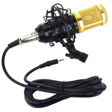 1X (BM-800 kondenzátor mini telefon Cardioid Pro Audio Stúdió énekfelvétel Mic S1I5