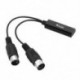 2X (HiFing vezeték nélküli Bluetooth MIDI adapter Bluetooth 4.0 5 tűs DIN MIDI Adap X4U7