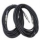 4X (20 láb gitár hangszerkábelek - 1/4 hüvelykes TS 1/4 hüvelykes TS fekete gumi T6M7