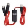 8X (5 tűs Midi USB-bemeneti kábel-adapter átalakító Windows Mac Ios Lap S2W5 esetén)