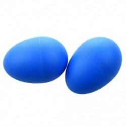 1 pár műanyag ütős zenei tojás Maracas rázók kék R5C6