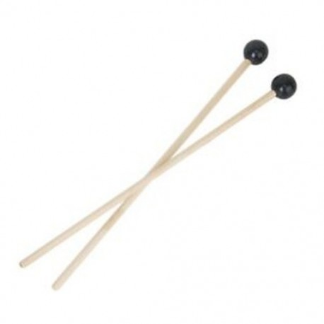 2 x keményfa Glockenspiel-kalapácsok L6V1 gumifejjel
