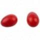 5X (1 pár műanyag ütőhangszeres zenei tojás Maracas rázók piros X7Z1)