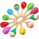 12 darab Maracas Maraca Party számára a Fa Maracas színes Mini Mar I1B2