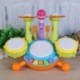 Baby Musical Drum Toy Kids Jazz Drum Kit elektronikus ütőhangszeres Musical Inst B8E1