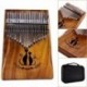 Muspor 17 Key Kalimba Finger Thumb Zongora Mbira Calimba Afrikai szilárd akác Z8H2