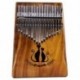 Muspor 17 Key Kalimba Finger Thumb Zongora Mbira Calimba Afrikai szilárd akác Z8H2