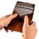 3X (Kalimba 17 Keys Thumb Piano beépített EVA nagyteljesítményű védő bo-Q4I1