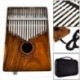3X (Kalimba 17 Keys Thumb Piano beépített EVA nagyteljesítményű védő bo-Q4I1
