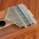 3X (Flanger 17 C billentyűs ujj Kalimba Mbira hüvelykujjméret kezdőknek Piano K7I6