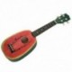 IRIN 21 hüvelykes aranyos görögdinnye mintázat Kézzel készített Dapper Soprano Ukulele Uke Q9B4