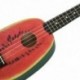 IRIN 21 hüvelykes aranyos görögdinnye mintázat Kézzel készített Dapper Soprano Ukulele Uke Q9B4