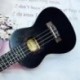 Mcool Diduo Soprano Ukulele Fekete 21 hüvelykes 4 húros Ukelele Olcsó Hawaii Mi S2K4