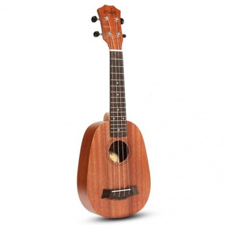 3X (21 hüvelykes 4 húros ananász stílusú mahagóni Hawaii Ukulele Uke Electric BaC3B1