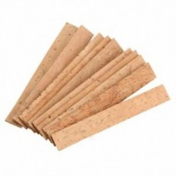 10x Bb klarinét nyakcsatlakozó parafa lemez természetes parafa klarinét alkatrészek 81 * 11 * 2 mm U3O0