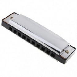 1X (10 lyukú Blues Harmonica hangszer rozsdamentes acél szájorvos Q3S2