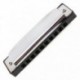 1X (10 lyukú Blues Harmonica hangszer rozsdamentes acél szájorvos Q3S2