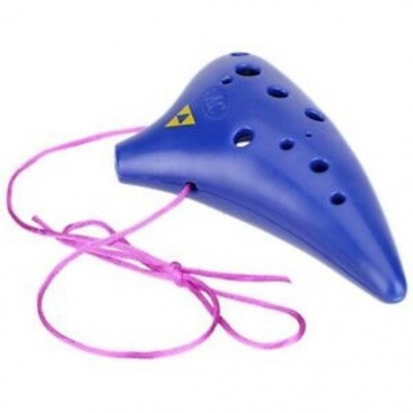 12-lyukú Ocarina műanyag Alto C-hajó-fuvola fúvós hangszer legenda I7S1