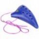 1X (12 lyukú Ocarina műanyag Alto C edény fuvola fúvós hangszer Lege Y6U8