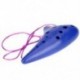 1X (12 lyukú Ocarina műanyag Alto C edény fuvola fúvós hangszer Lege Y6U8