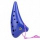 1X (12 lyukú Ocarina műanyag Alto C edény fuvola fúvós hangszer Lege Y6U8