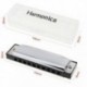 3X (10 lyukú Blues Harmonica hangszer rozsdamentes acélból készült szájszerv P3J1