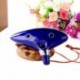 12 lyukú Ocarina kerámia CLeldagend of Zelda Flute Blue Instrument R8R5