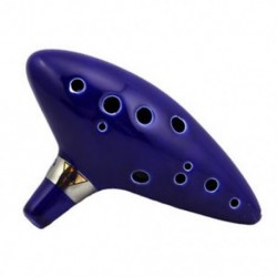 12 lyukú Ocarina kerámia CLAgend a Zelda furulya kék hangszerről R8R5 CQ