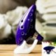 12 lyukú Ocarina kerámia CLAgend a Zelda furulya kék hangszerről R8R5 CQ