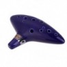 2X (12 lyukú kerámia Ocarina Alto C edény fuvola fúvós hangszer Lege A3M4