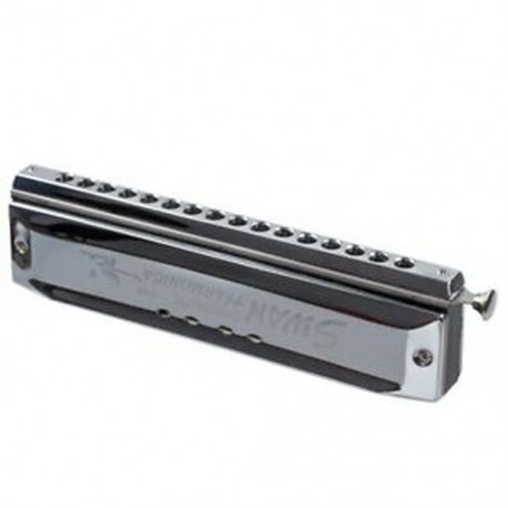 Chromatic Harmonica ezüst hangú, 16 lyukú 64 szájhangszerek X7R1