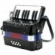 17 kulcsos 8 basszus mini harmonika zenei játék gyerekeknek B8R7