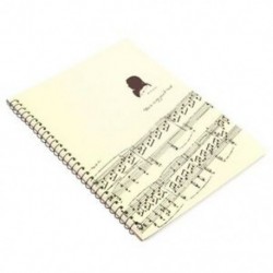 6X (50 oldalas Mozart kottai kéziratos papírlapú jegyzetfüzet S U8A3