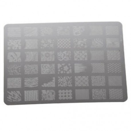 Fém sablon nyomdás körömdíszítéshez - köröm festéshez - műköröm építéshez - XY15 M4I1