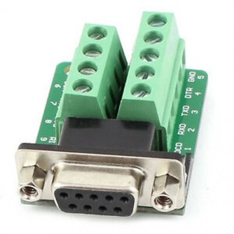 1X (RS232 D-SUB DB9 aljzat-adapter a B1A8 sorkapocs-csatlakozó jelmodulhoz)