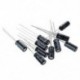 10 x 47uF 16V 105C radiális elektrolit kondenzátor 5x11 mm C8U7