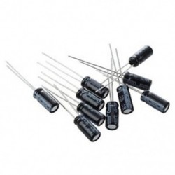 10 x 47uF 16V 105C radiális elektrolit kondenzátor 5x11 mm C8U7