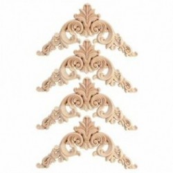 4db-os gumi fa tölgyfa faragott sarok Onlay lakkozott bútorok ház ajtó dekor R7B3