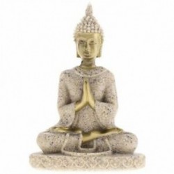 Kézzel készített meditációs buddha-szobor homokkő szobor figura * 3 R7V1