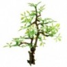 Műanyag bonsai zöld fa akvárium dísz haltartály víz alatti dekoráció Orna J3G8