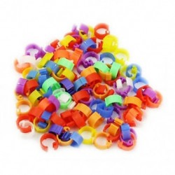 B6 vegyes színű galamb láb műanyag láb gyűrűk szalag belső átmérője 8mm magas 6mm