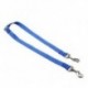 Kék nylon dupla kettős két háziállat kutyák póráz 1 ólom kétirányú csatoló séta Neckla K3T7
