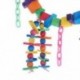 Papagáj játék, színes szivárvány híd, rágás, függő játék, papagáj fészek Suita A7P3