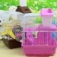 Forró hörcsög Gerbil egér kicsi kisállat ketrec 2 szintes emeleti víztartály B5T2