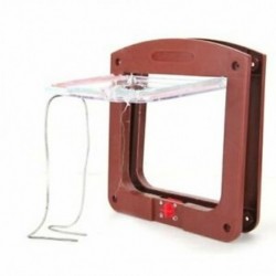 2X (műanyag házi ajtó barna 4 pozíció R9N2 macska kutya számára)