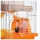 Forró hörcsög Gerbil egér kicsi kisállat ketrec 2 szintes emeleti víz palack E7A2